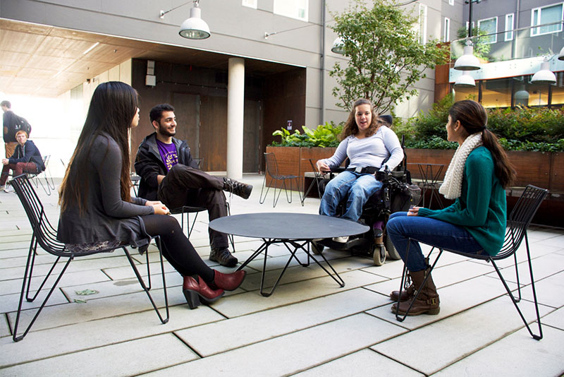 Alder Hall courtyard