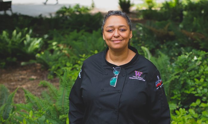 Executive Chef Tracey MacRae smiling.