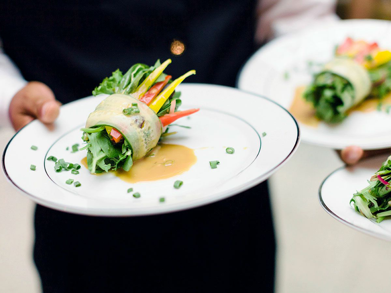 Vegetables on plate.