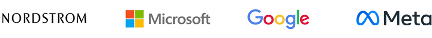 Clients include: Nordstrom, Microsoft, Google and Meta