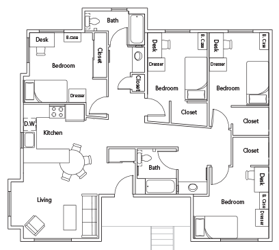 Image of Four-Bedroom Apartment
