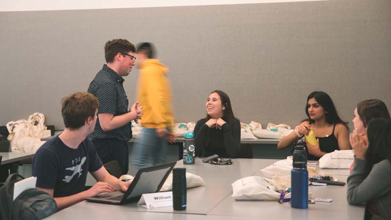 Students in an RCSA meeting.