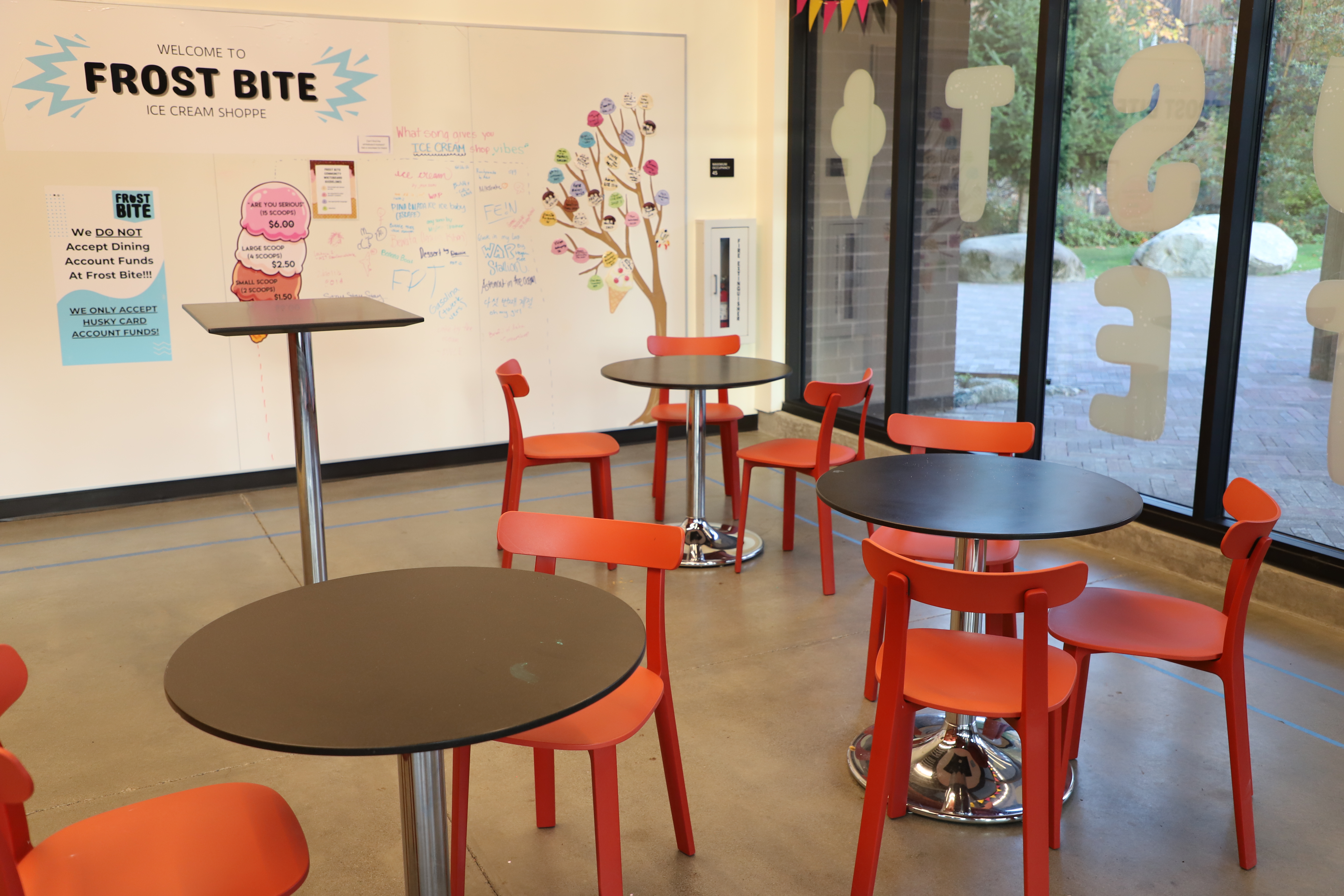 Frost Bite Customer Seating Area