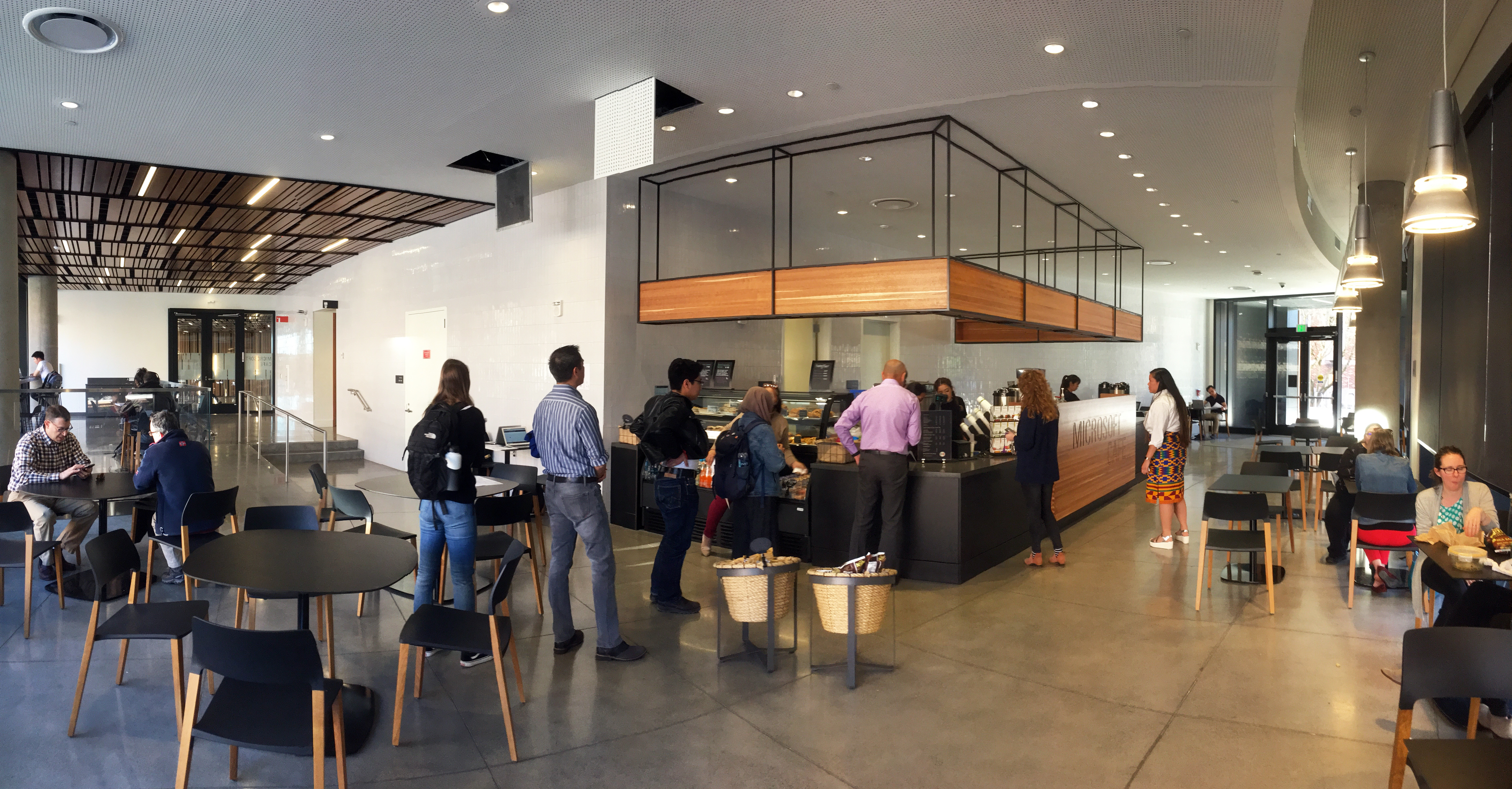 Microsoft Café order counter in the Gates Center 