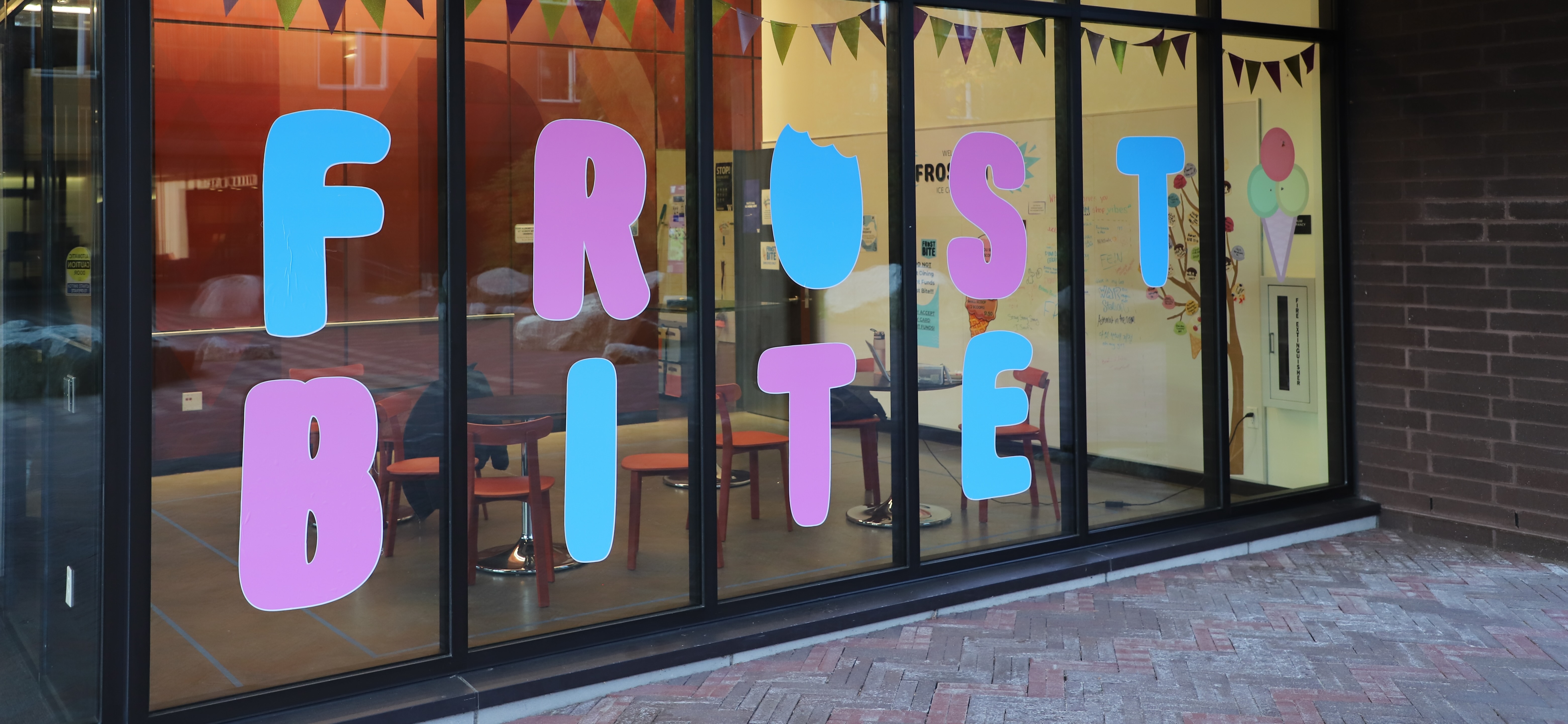 Frost Bite Window at Entrance