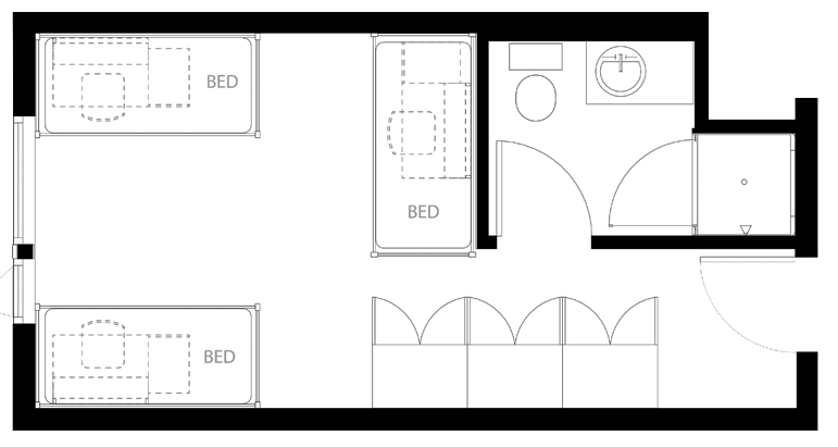 Image of Triple room, private bath