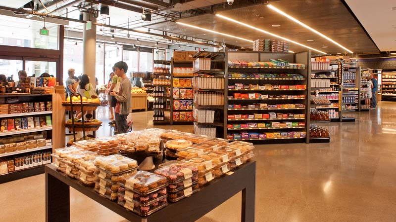 Inside District Market in Alder Hall